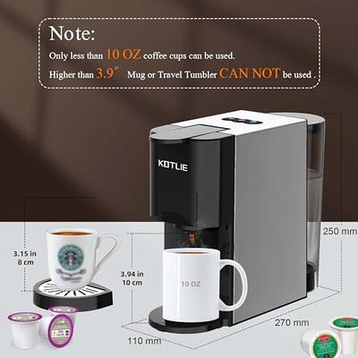 KOTLIE Single Serve Coffee Maker,4in1 Espresso Machine for Nespresso  original/K cups/L'OR/Ground Coffee/illy Coffee ESE,19Bar Espresso Maker,1450W  Fast Heat Coffee Machine(Black) - Yahoo Shopping