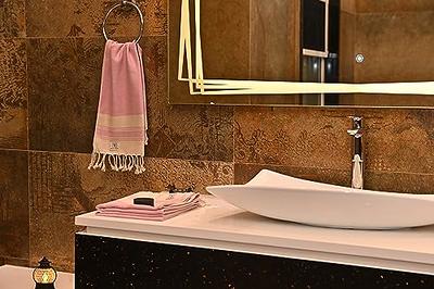 URBAN CHOICE Turkish Hand Towel with Hanging Loop (18 x 38), Set of 2,  Prewashed, Multipurpose Decorative Boho Hand Towels for Bathroom, Hand,  Kitchen, Face, Yoga, Gym, Tea (Powder-Pink) - Yahoo Shopping