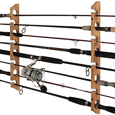 Rush Creek Creations 8-Rod Wall or Ceiling Fishing Rod Storage Rack,  Vertical or Horizontal Fishing Rod Holder with 8 Rod Capacity, American  Cherry - Yahoo Shopping