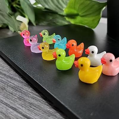 100 Pcs Tiny Ducks Set Decoration Realistic Shape Durable Resin