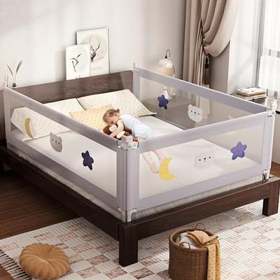 strenkitech Toddler Bed Rails for Crib, Foldable Bed Rail for Toddlers, Portable Baby Bed Rails Guard Bumper for Baby Kids