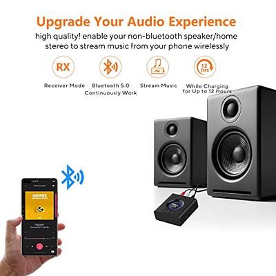 1Mii Bluetooth 5.0 Audio Receiver, Wireless Audio Adapter for Home Stereo  Music Streaming System with 3.5 mm RCA, Bass Mode, 12hrs Playtime(Upgraded)  - Yahoo Shopping