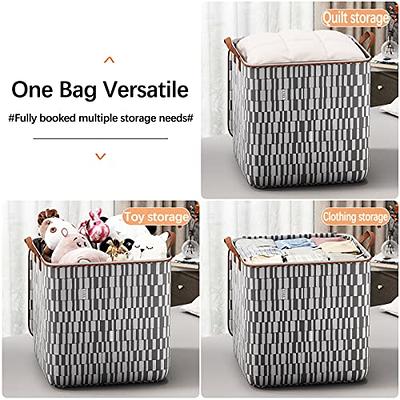 Large, Foldable Zipper Storage Bag, Suitable For Storing Pillows, Bedding,  Clothing, Blankets, And Quilts, Equipped With Handles, Space-saving Luggage  Packing Bag (approximately 60cm*40cm*35cm), Can Hold Up To 6kg Quilts