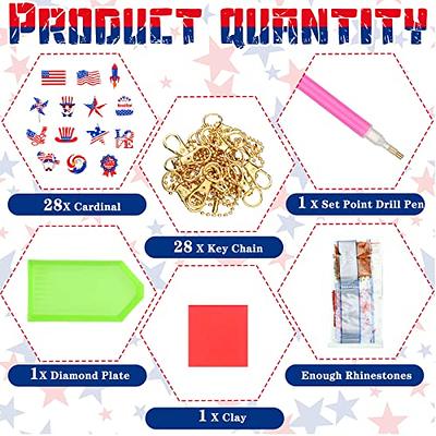 JOOZ Diamond Painting Keychain Letters Diamond Art Keychains Double Sided  Pink Crown Keychain DIY 5d Diamond Letter Keychain Diamond Dot Letter