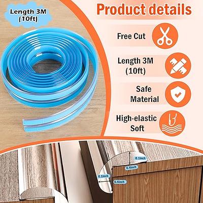 Baby Proofing, Edge Protector Strip Clear,10FT Silicone Soft
