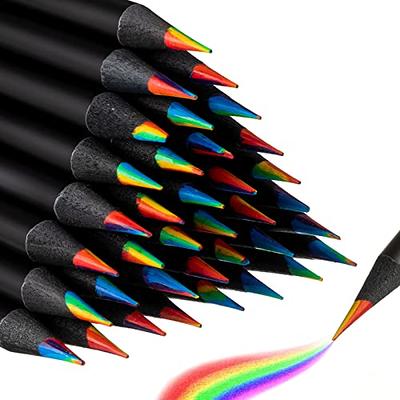 60 Pieces Rainbow Colored Pencils, 7 Color in 1 Pencils for Kids, Assorted  Colors for Drawing Coloring Sketching Pencils For Drawing Stationery, Bulk