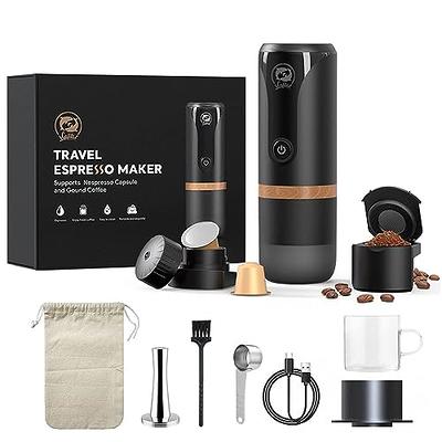 STARESSO Classic Portable Espresso Maker,Unique 2IN1 Travel Coffee Maker,Compatible  Nespresso Capsules and Ground Coffee,Manual Espresso Machine,Hand Coffee  Maker for Kitchen travel,camping,hiking 