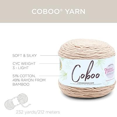 Lion Brand Yarn Coboo Denim Light Blue Yarn 3 Pack 