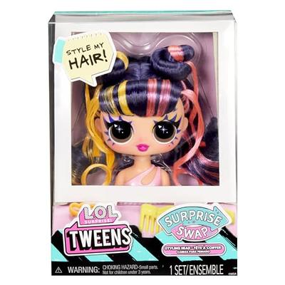 Barbie Deluxe 20-Piece Glitter and Go Styling Head, Black Hair, Kids Toys  for Ages 5 Up, Gifts and Presents