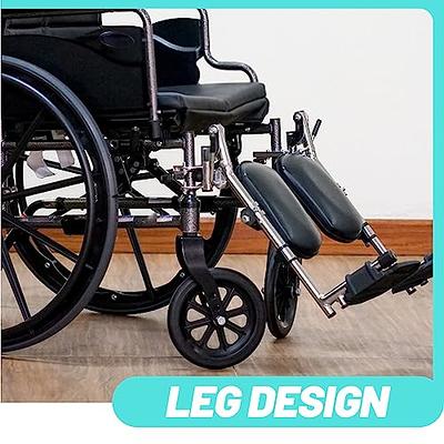 Wheelchair Elevated Leg Rest Calf Pad, Leather Universal Easy