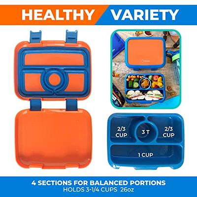 kinsho MINI Bento Box for Kids Small Lunch-Boxes for Girls Boys | Leakproof  Toddler Snack Containers for Pre-School Baby Day-Care or Adults | BPA Free