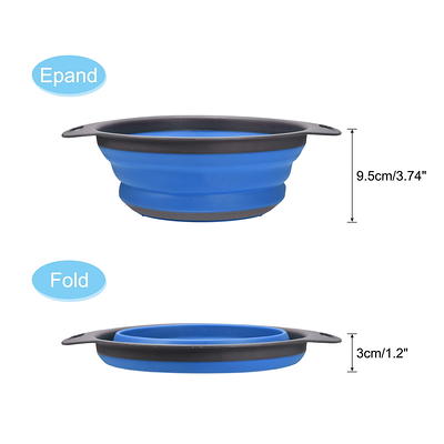 Unique Bargains Collapsible Colander Kitchen Over The Sink Drain