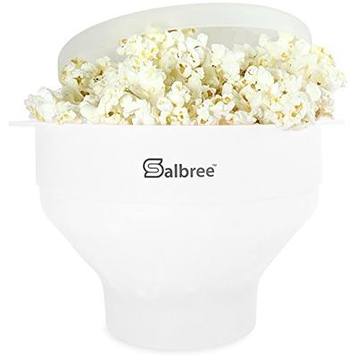 The Original Popco Silicone Microwave Popcorn Popper with Handles, Silicone  Popcorn Maker, Collapsible Bowl Bpa Free and Dishwasher Safe - 15 Colors  Available (Transparent Glacier Blue) 