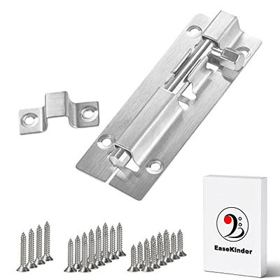 304 Stainless Steel Door Barrel Bolt Latch for Home Security,Safety Guard  Bolts Action Hardware Fittings Door Sliding Bolt Lock 3