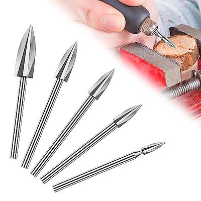 Carving Bits Wood Engraving Router Bit with 1/8(3mm) Shank, 20Pcs HSS  Different Burr Set to Meet Your Different Needs, Durable Rotary Tools