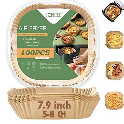 100Pcs Air Fryer Paper Liner, Non-Stick Disposable Air Fryer Liners, Square  Paper, Parchment Paper for Baking - AliExpress