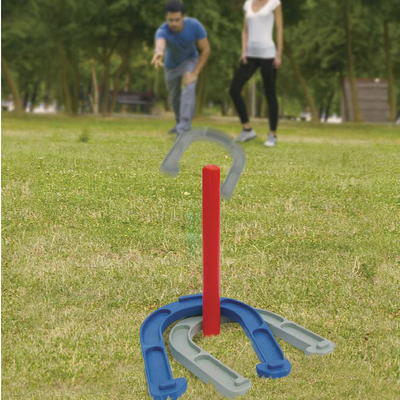 MD Sports 6 in 1 Backyard Combo Game Set, Volleyball, Badminton, Flying  Disc, Lawn Dart, Horseshoes, Bottle Strike, Yellow/Red/Blue - Yahoo Shopping