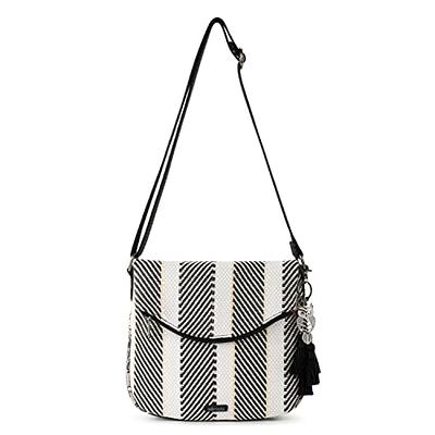 Black & Silver Crossbody Straps - Woven Canvas . Purse Gameday Guitar  Messenger Bag Adjustable Shoulder College - Yahoo Shopping