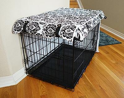 Tangkula 3-Door Folding Dog Crate, Soft Kennel with Removable Pad & Metal Frame, L