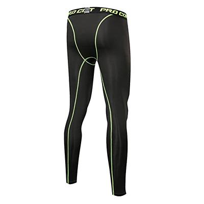 3 Pack: Men's Active Compression Pants - Workout Base Layer Tights Running  Leggings (Available in Big & Tall)
