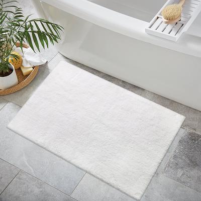 allen + roth 20-in x 32-in Dark Gray Polyester Bath Mat in the