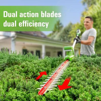 Cordless Hedge Trimmer, Mellif for Dewalt 20V Max Battery (Battery NOT  Included) Brushless Bush Trimmer Handheld Shrub Trimmer w/ 22'' Dual-Action  Blade & 3/5 Cutting Capacity & 1500RPM & Safety Lock 