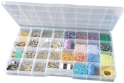  BTSKY 2 Layer Clear Plastic Dividing Storage Box with