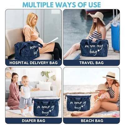 PeraBella Mommy Bag for Hospital,Mom Bag Diaper Bag Tote,Mommy