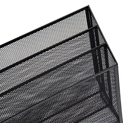 Mind Reader 2 Tier Mesh Storage Basket Organizer, Home, Kitchen, Pink