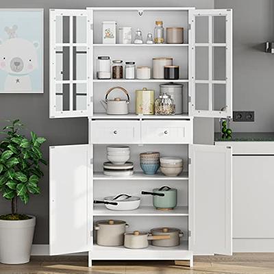 tall kitchen cabinet  Tall kitchen cabinet with pullout drawers