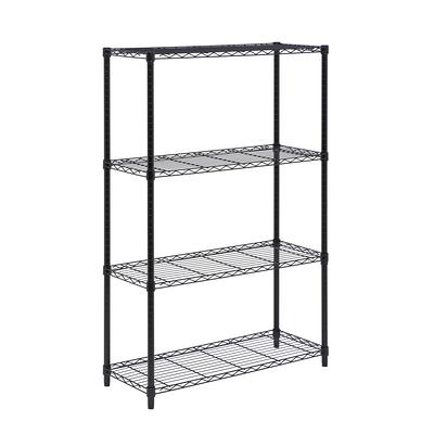 Honey-Can-Do 3 Tier Adjustable Storage Shelving Unit ,Black