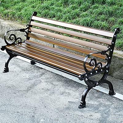 Dkelincs Outdoor Benches Clearance Garden Benches Metal Park Bench for  Outside 480bls Bearing Capacity Cast Iron Patio Furniture for Porch Yard  Deck