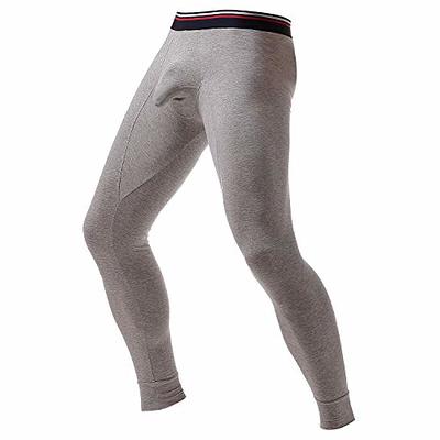 Ouruikia Men's Thermal Underwear Pants Thermal Bottoms Long Johns Bottoms  Cotton Thermal Bottoms Light Grey/Dark Grey S - Yahoo Shopping