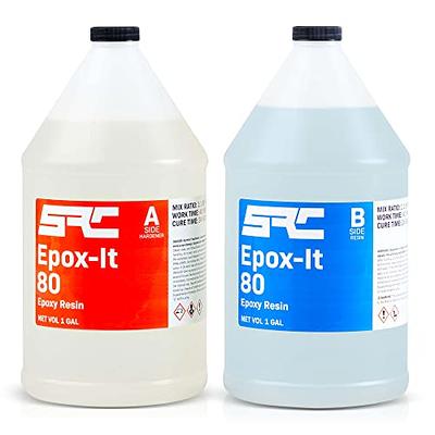 Specialty Resin & Chemical Epox-It 80 (2 Gal), Clear Epoxy Resin Kit for  Beginners & Experts, Clear Epoxy Coating for Bar Top, Countertop,  Tabletop