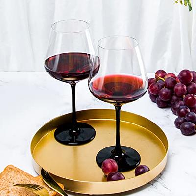 Modern Stemless Brass Wine Glasses, Set of 4  Red wine glasses, Wine glass  set, Wine glasses