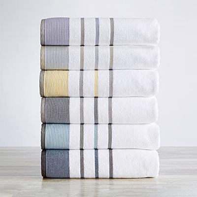 Luxury Extra Large Oversized Bath Towels, Hotel Quality Towels, 650 GSM, Soft Combed Cotton Towels for Bathroom, Home Spa Bathroom Towels, Thick &  Fluffy Bath Sheets, Grey - 4 Pack