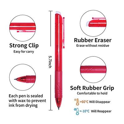  RIANCY Erasable Gel Pens Clicker 8 Colors Retractable Erasable  Gel Pen Clicker Pens Fine Point 0.7mm Make Mistakes Disappear Comfort Grip  for Drawing Writing Crossword Puzzles School Supplies : Office Products