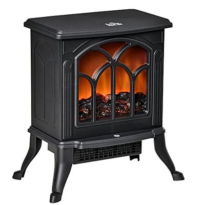 19 1500W Infrared Electric Fireplace Stove, 3-Sided View, Realistic Flame,  Overheat Protection, CSA Certified - For Small Spaces - Yahoo Shopping