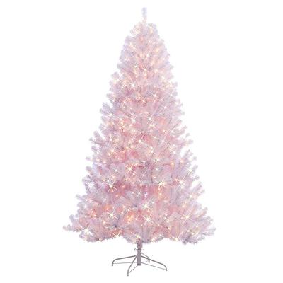 Nearly Natural 9 ft. Pre-lit Flocked Grand Northern Rocky Fir Artificial  Christmas Tree with 8208 Warm Cluster Multi-Function LED Light T1462 - The  Home Depot