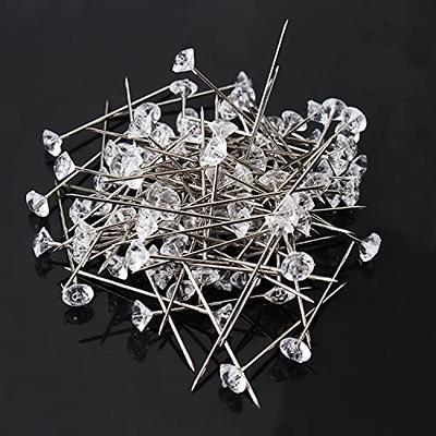 200 Pieces Flat Head Straight Pins, Flower Head Sewing Pins Quilting Pins  for Sewing DIY Projects Dressmaker Jewelry Decoration, Assorted Colors