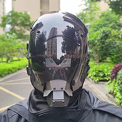 futuristic war helmet