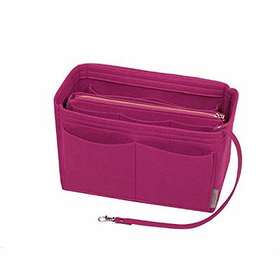 ZTUJO Purse Organizer Insert, Felt Bag organizer with zipper, Handbag  Organizer Fit Speedy, Neverfull (Slender Medium, Rosy) - Yahoo Shopping