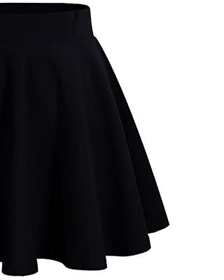 DRESSTELLS Black Skirt for Women Flowy Skirt for Women Black
