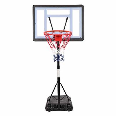 NERF Youth Mini Basketball Hoop - Proshot Indoor + Outdoor Portable Kids  Basketball Hoop - Adjustable Height 6.6' to 7.5' - Mini Driveway Hoop - 30