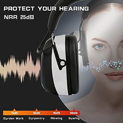 Bluetooth Hearing Protection, Nrr 25dB Noise Reduction Earmuff