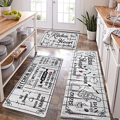 ASPMIZ Kitchen Mat Cushioned Anti-Fatigue Floor Mat, Bohemian