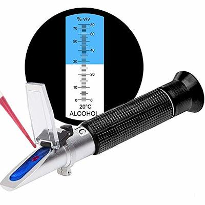 Alcohol Handheld Refractometer 0-80% Liquor Meter Measure Tool