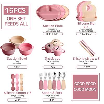 Set of 3 Baby Bowls (Pink)