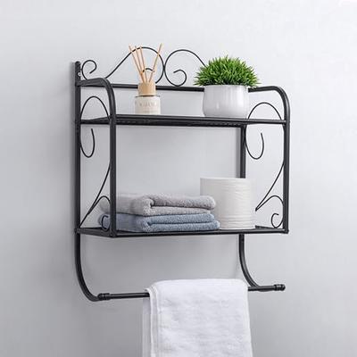 Amucolo Stacking Shower Caddy Shelf Toilet Rack 3-Layer Bathroom