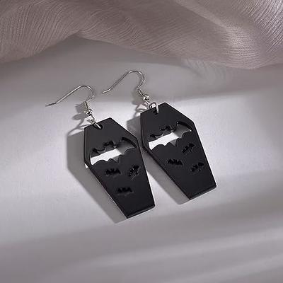 Coffin & Cross Earrings, Earring Findings, Halloween Pattern